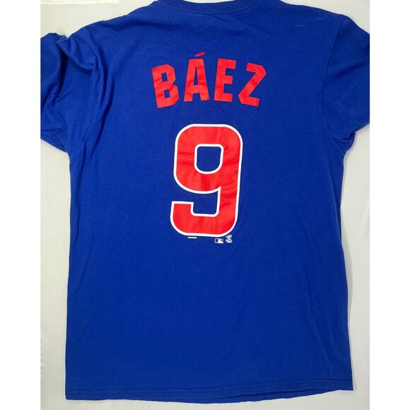 Genuine Merchandise Chicago Cubs #9 Baez T-shirt size M Pre-Owned in good condit - Picture 2 of 6